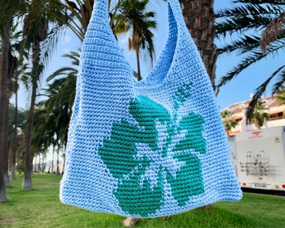 Crochet Hibiscus Bag