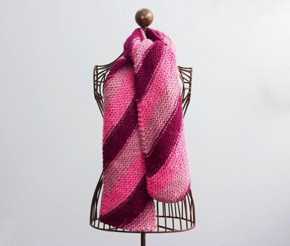 Knit Diagonal Scarf