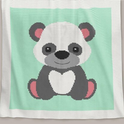 CROCHET Baby Blanket - Panda Bear