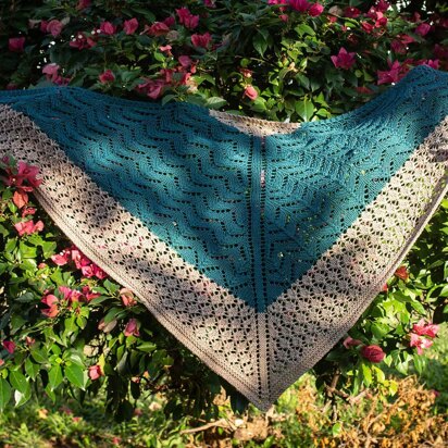 Bamboo Waterfall Shawl