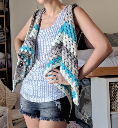 Caron Cakes Triangle Shawl/Vest