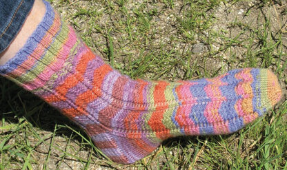 Friendship Socks in Knit One Crochet Too Ty-Dy Socks - 1640
