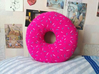 decorative donut pillow