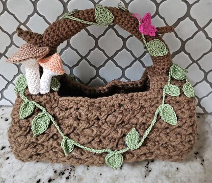 Fairy Hollow Log Basket