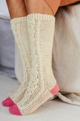 Darcy Cabled Socks