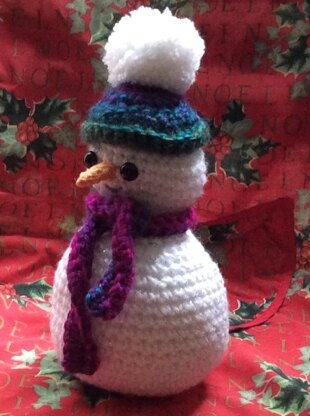 Snowman Crochet Pattern Christmas Decoration