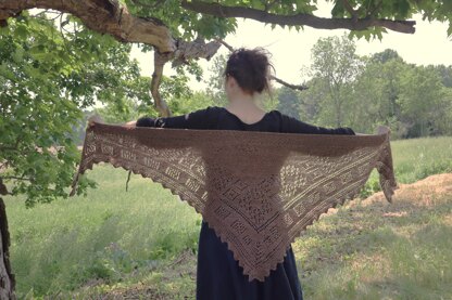 Azalea Shetland shawl pattern