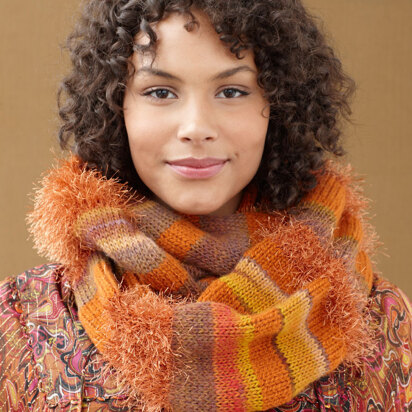 Paint Palette Cowl in Lion Brand Fun Fur and Amazing - 90640AD