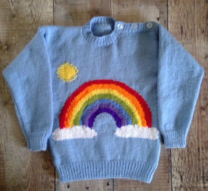 Gedehams værdighed møde Child's Rainbow Jumper in DK Knitting pattern by Pins & Needles | LoveCrafts