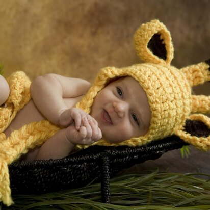 Giraffe Baby Hat & Diaper Cover