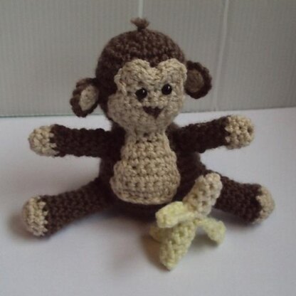 Crochetbury Baby Monkey and Banana
