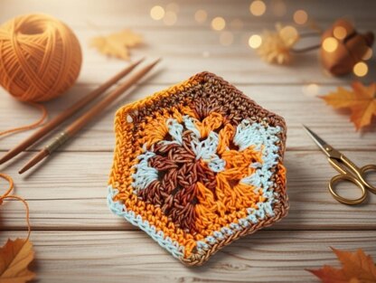 A Crochet Hexagon Motif Pattern + Video Tutorial