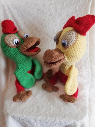 Hand Puppet Mrs and Mr Duck