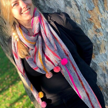 Pomp and Poms - knitting pattern