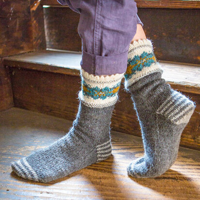 Edelweiss Sock in Berroco Ultra Alpaca Light