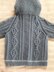 Cable twists toddler hoodie