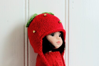 12 inch Doll Strawberry Hat