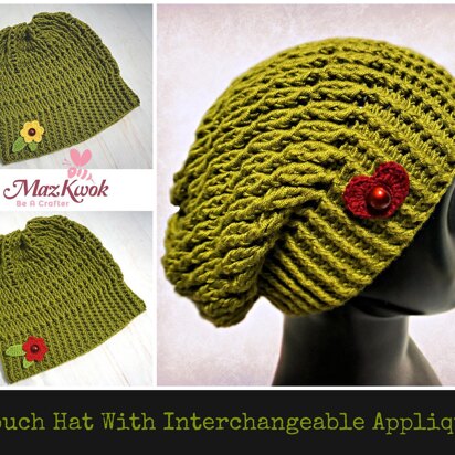 Slouch Hat with Interchangeable Appliques