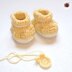 Basketweave Baby Booties