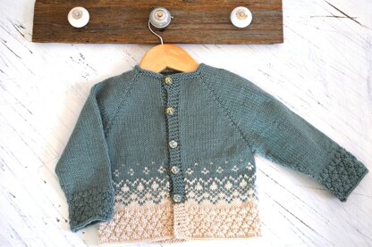 Top down Christmas Nordic Cardigan - P124