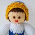Finland National Costume Doll Knitting Pattern - Toy Knitting Pattern.