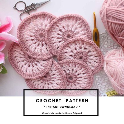 Easy and beautiful crochet coaster pattern