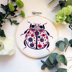 Un Chat Dans L'Aiguille Anabelle the Ladybug Printed Embroidery Kit