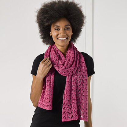 1126 - Lagoon - Scarf Knitting Pattern for Women in Valley Yarns Charlemont by Valley Yarns