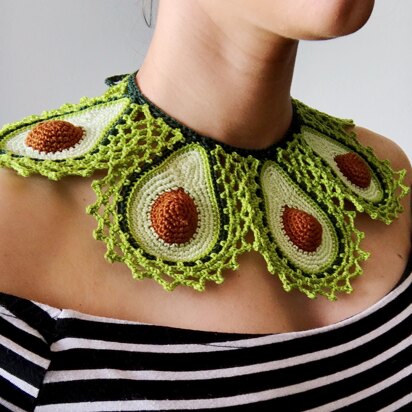Crochet avocado collar