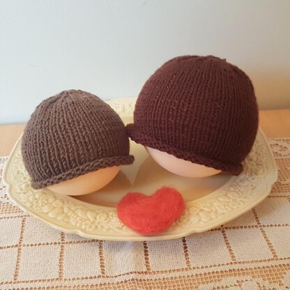 Simple Roll Brim Baby Beanie