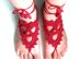 Three petal flower barefoot