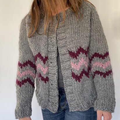 Chevron Sweater Cardigan