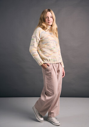 Mini Jupiter Sweater in MODE at Rowan Colourmix PDF