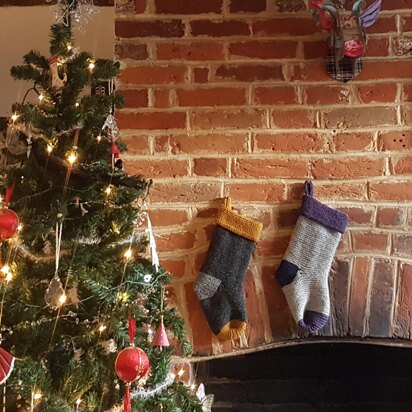 Garter Stitch Christmas Stocking