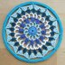 Blue Mandala 6 inch/15 cm Crochet PDF Pattern