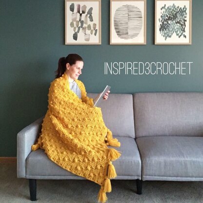 Pop of color Throw Blanket