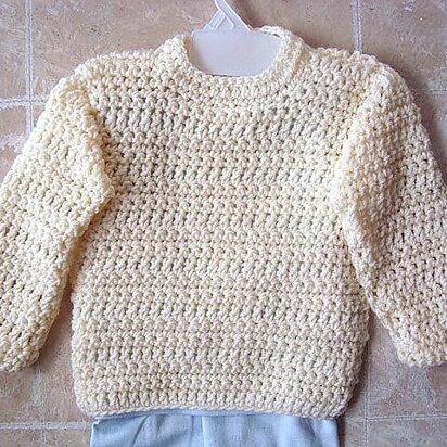 486 PULLOVER UNISEX CROCHET SWEATER