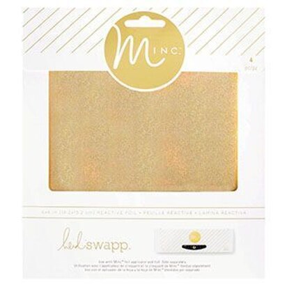 Heidi Swapp Glitter Sheets Minc 6x8  Gold Glitter