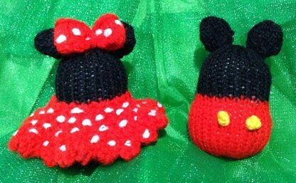 Mickey and Minnie Mouse Christmas Baubles