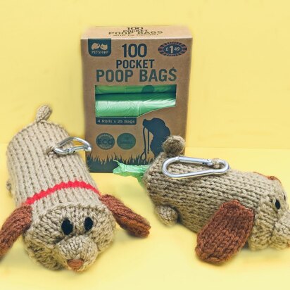 Doggy Poop Bag Covers - knitting pattern