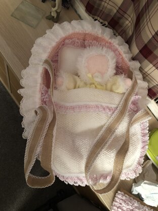 Sleeping baby &Moses basket