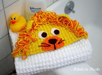Lion Hooded Baby Towel / Blanket Pattern