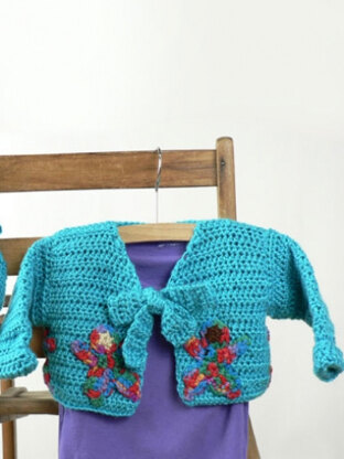 Around The World Baby Cardigan and Hat in Caron Simply Soft and Simply Soft Brites - Downloadable PDF