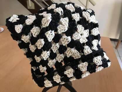 Granny Square Cat Ear Beanie