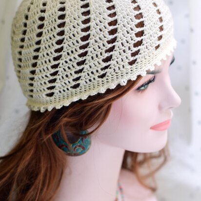 Adeline crochet lace hat