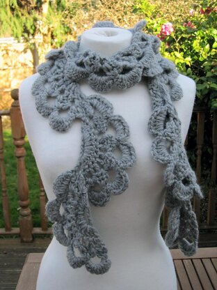 Anesha Crochet Lace Scarf