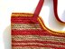 Crochet Raffia Beach Bag Pattern, Striped Tote with Leather Handles