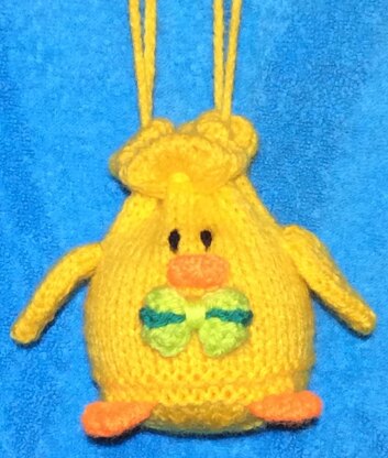 Easter Chick Drawstring Gift Bag