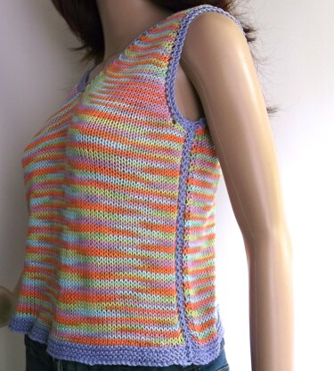 Candy stripe vest