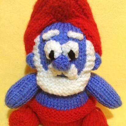 Papa Smurf - knitting pattern